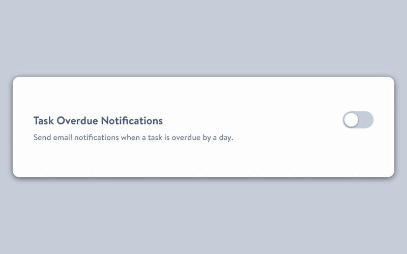 New Feature - Task Overdue 